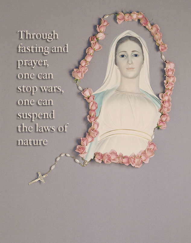 Our Lady and the Pink Rosary